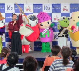 写真：セントレアで町のPR 信長公も見参！　海部地区 in セントレア
