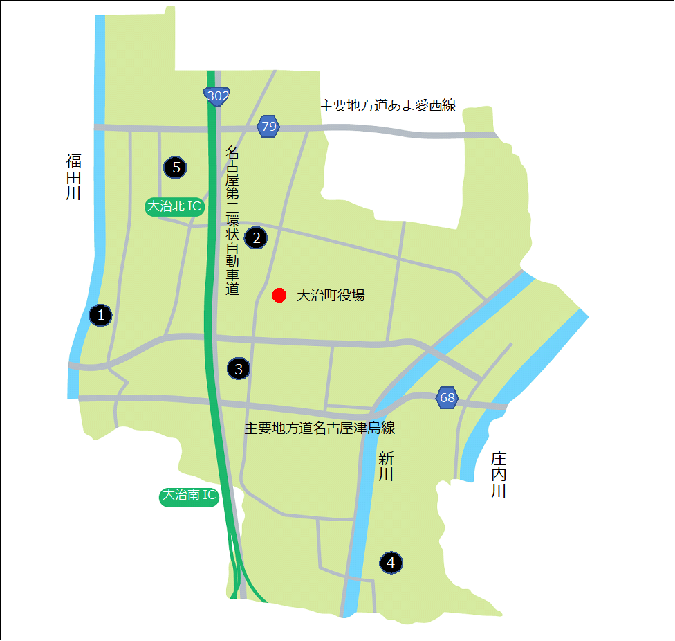 河川監視カメラ位置図