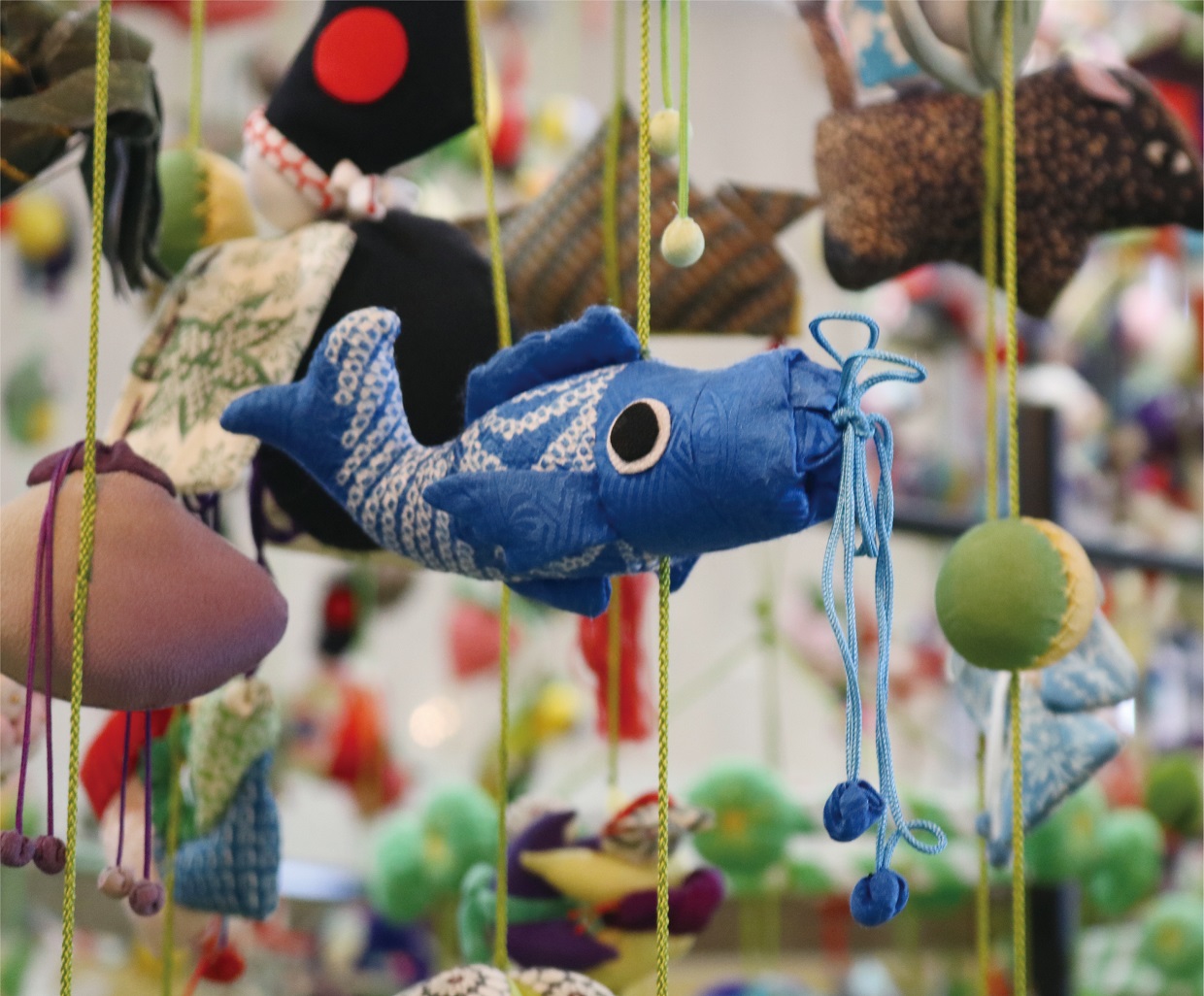 端午のつるし飾り展の作品