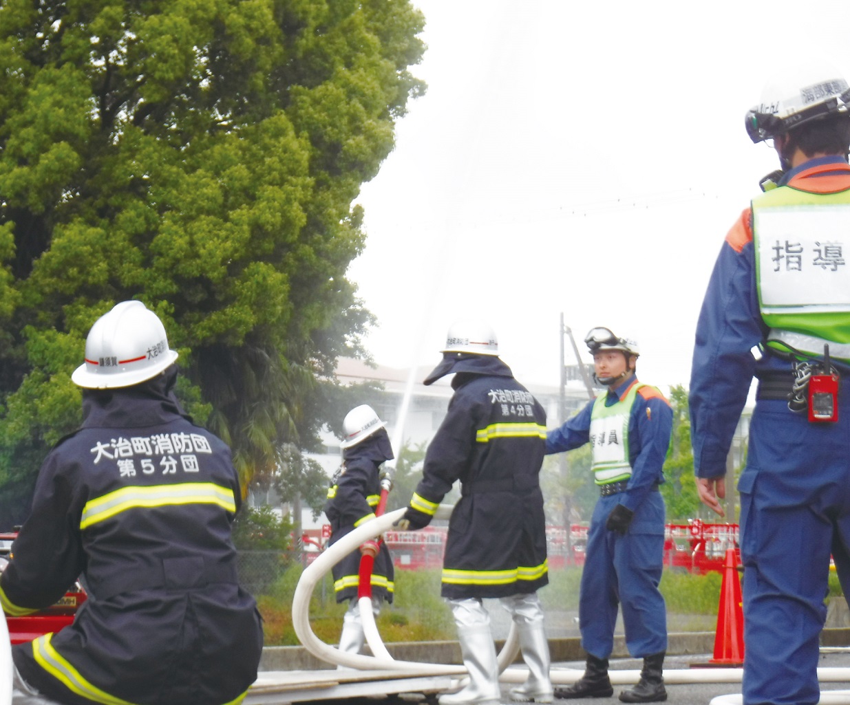 大治町消防団「幹部団員教養」の様子